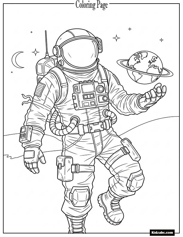 Fortnite astronaut holding a small planet