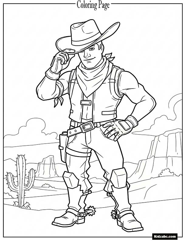 Fortnite cowboy tipping his hat