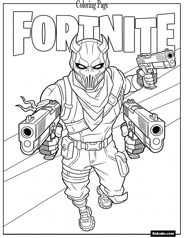 Fortnite hero with a cool mask