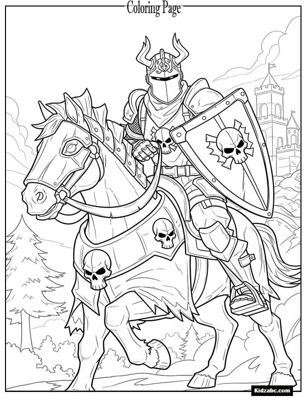 Fortnite knight riding a horse