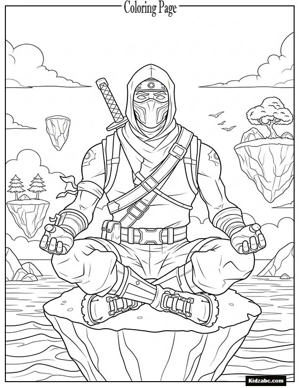 Fortnite ninja meditating