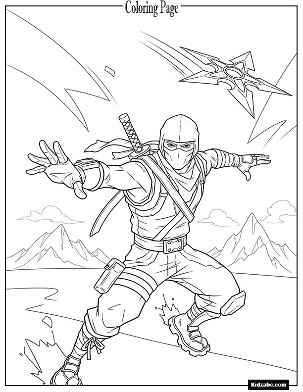 Fortnite ninja throwing a star