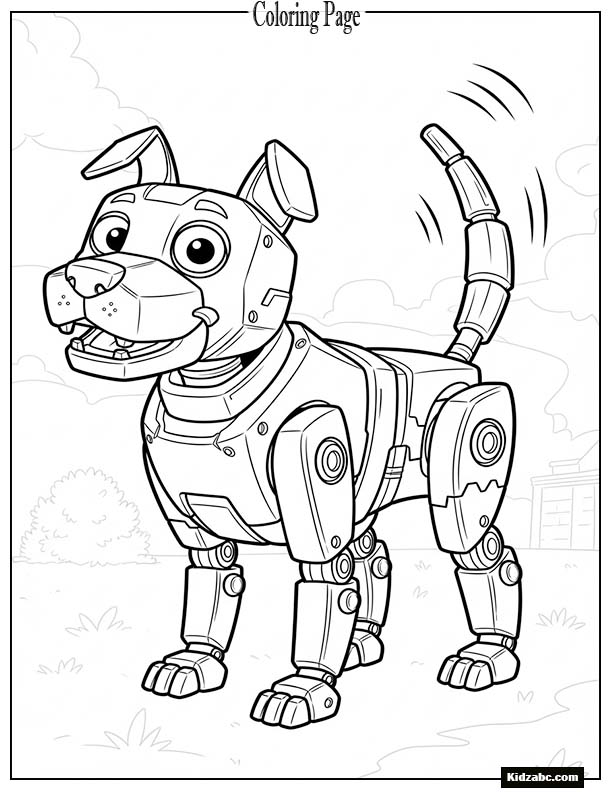 Fortnite robot dog wagging its tail