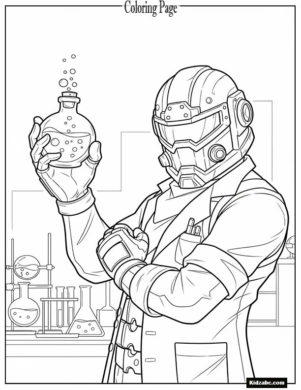 Fortnite scientist holding potion bottle