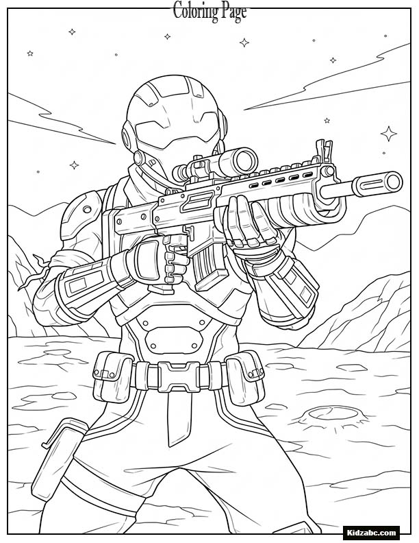 Fortnite space ranger aiming a blaster