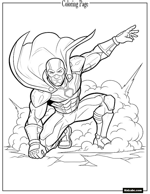 Fortnite superhero landing pose with dust cloud