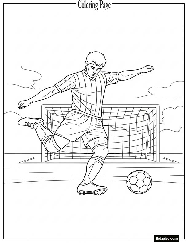 Player taking a free kick